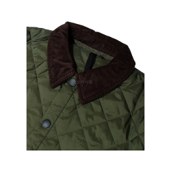Barbour 男女同款夹克绿色柔软保暖MQU0240 OL71