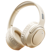 移动端、京东百亿补贴：联想 无线头戴式蓝牙耳机电竞游戏降噪高音质音乐听力网课电脑PC有线耳麦适用苹果华为米色