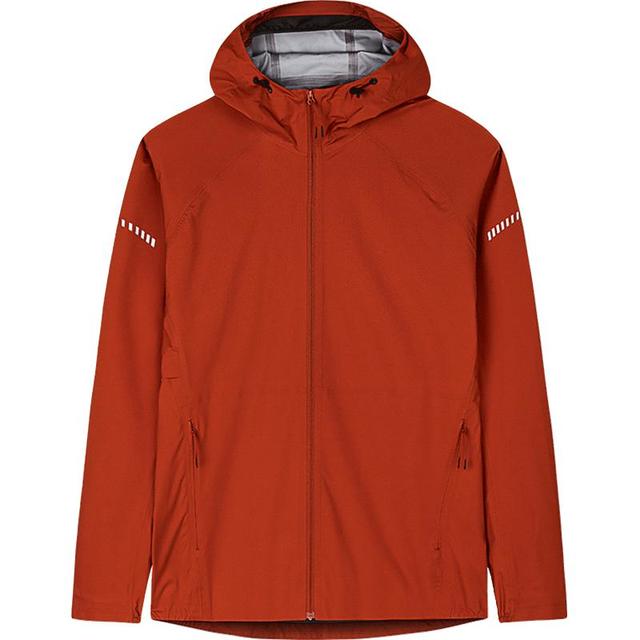 安踏 运动外套男士春秋户外防风透气纯色连帽登山软壳上衣男