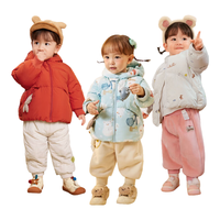 巴拉巴拉婴儿鹅绒羽绒服男童冬季2024女童短款外套保暖萌趣潮208424107223