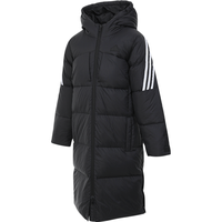 阿迪达斯 adidas拒水防泼长款保暖运动600蓬连帽儿童鸭绒羽绒服