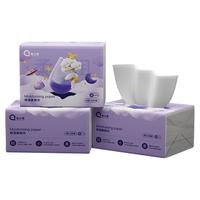 轻小柔婴儿乳霜4层加厚150抽保湿柔纸巾宝宝抽纸超柔鼻子家用纸巾