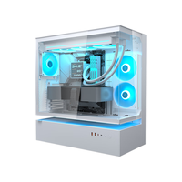 骨伽凌空 白色 ATX 游戏电脑台式机箱 支持360水冷 分仓式设计 270°海景房
