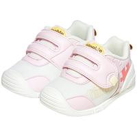 基诺浦（ginoble）婴儿步前鞋 25春季宝宝学步鞋 男女拼接撞色儿童机能鞋GB2399 天使粉/羽毛白 19.5 120mm 适合脚长116-124mm