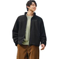 森马 夹克男2024秋季抗静电毛绒外套保暖摇粒绒上衣款109724108203