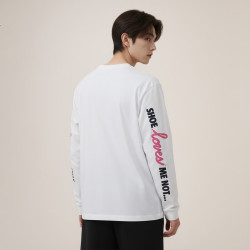 NIKE 春夏男长袖圆领T恤 纯棉 520情侣服休闲 修身 HV9808-100 白L