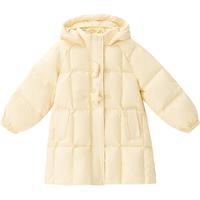 笛莎童装女童羽绒服长款冬季女孩宝宝幼儿童洋气加厚外套