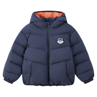PawinPaw卡通小熊童装2024年秋冬男童内里撞色羽绒服保暖防风 Navy藏青色/59 140cm