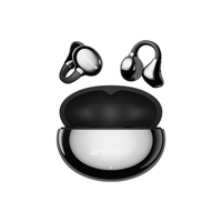 山水 W133蓝牙耳机耳夹式骨传导概念开放式无线不入耳运动跑步游戏降噪 雅黑