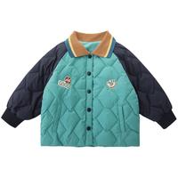 男童轻薄羽绒服秋冬季儿童加绒保暖上衣女童白鸭绒冬装宝宝外套
