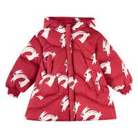 新年拜年服女童长款羽绒服加厚鹅绒冬宝宝童装外套男女童