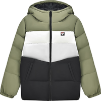 探路者（TOREAD） 儿童羽绒服男女中大童装冬季保暖加长款防风外套 岩石绿 130
