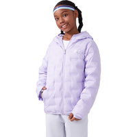 安德玛(Under Armour)【热力羽绒】童装秋冬儿童羽绒服女童轻薄连帽短款外套244106175 紫色 110cm