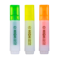 得力（deli）大容量手3色荧光笔 考试重点醒目标记笔 办公记号笔帐可用 3支/盒 S628-3 热销【3色】3支