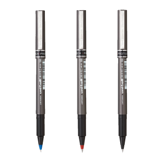 三菱铅笔 uni 三菱签字笔UB-155/UB-125走珠笔水性签字笔办公用子弹头黑蓝红色耐水耐光性中性笔 UB-125 黑色