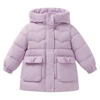 女童羽绒服冬季儿童加厚保暖外套宝宝红色新年装