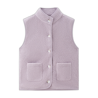 佐丹奴背心外套女泰迪绒保暖坎肩女生小立领抓绒马甲05374851 15羊皮纸杏 S
