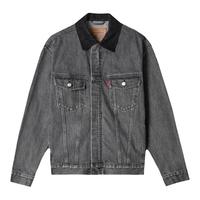 Levi's李维斯24冬美式复古哈灵顿风宽松翻领牛仔夹克外套