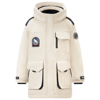 波司登（BOSIDENG）奥莱特价清仓极寒冬季羽绒服男女童简约风90绒保暖外套T30142150 燕麦色7185 130 /64 130/64