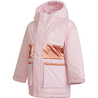 阿迪达斯 adidas秋季保暖儿童外套休闲童装时尚百搭女小童梭织羽绒服