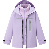 波司登秋冬季户外儿童羽绒服中长款三防透气外套T40132320 冷烟紫|6253 120 /60