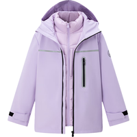 波司登秋冬季户外儿童羽绒服中长款三防透气外套T40132320 冷烟紫|6253 165 /84A