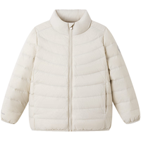 波司登（BOSIDENG）25年轻薄羽绒服男女儿童款90绒5A抗菌三防保暖外套T250135530 黑色8056 160 /80