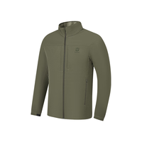 乔丹山神加绒外套男风衣冬季保暖防泼水防风运动户外夹克 玉髓绿 5XL