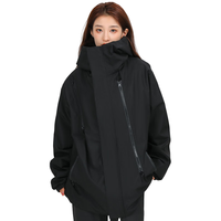 PPGE机能外套春秋户外轻运动宽松防水女款登山服ppge冲锋服24J1M1340 黑色 M