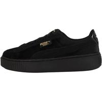 PUMA 彪马 PLATFORM VELVET 女士休闲运动鞋 37393501 黑色