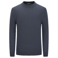 雅戈尔（YOUNGOR）毛衫男士秋冬青年男毛衫羊毛混纺羊毛衫 灰蓝YYHM615205HYA XL 110cm