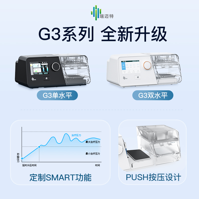 瑞迈特G3 B20A双水平呼吸机家用老人肺气肿无创睡眠打呼噜止鼾器