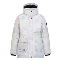 波司登(BOSIDENG)极寒90绒红色拜年服羽绒服厚女童5A抗菌收腰连帽外套T40142112 3D迷彩卡其9X29 140 /64 体重约52-60斤 140/64