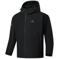 移动端、京东百亿补贴：匹克 冲锋衣男外套运动防风防水冲锋运动夹克户外三防登山服DF251000 黑色 XL