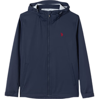 U.S. POLO ASSN. 外套男秋季连帽户外运动夹克男防风薄款休闲上衣 藏蓝色 L