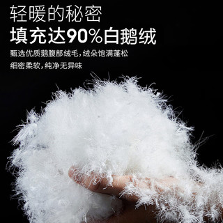 相伊恋人羽绒裤女2025秋冬微喇裤高腰阔腿小个子加绒加厚外穿保暖宽松百搭 黑色【内里鹅绒填充】 L 【115-130斤】