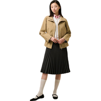 beanpole滨波 2025早春女士优雅立领甜美米色夹克外套 米色 S 160/84A