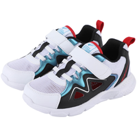 江博士（DR·KONG）国货童鞋魔术贴春秋网布舒适透气幼儿男女宝宝学步鞋运动凉鞋 白/黑 26 脚长约15.6-16.1