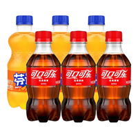可口可乐 Coca-Cola可口可乐 Coca-Cola6瓶300ml碳酸饮料小瓶装汽水整箱装Coca迷你装 6瓶含糖混装【可乐和芬达各3瓶】