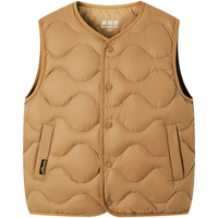 波司登(BOSIDENG)25春季轻薄羽绒服男女儿童5A抗菌4防葫芦纹马甲T250135020W 黑色8056 165 /84A