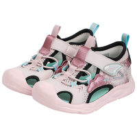 江博士夏季男女童舒适潮流宝宝学步鞋透气幼儿童鞋 休闲儿童凉鞋 粉红 22 码 脚长约13.0-13.6