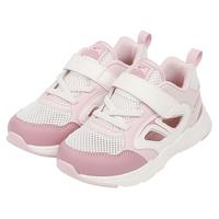江博士春季男女童透气拼色儿童学步鞋 潮流轻便儿童运动鞋 粉/米 33 码脚长约20.2-20.8