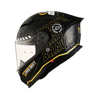 坦克(Tanked Racing)摩托车头盔T153s全盔3C四季防雾仿赛机车大尾翼帽男女防风 黑色胜利者【小黄鸭联名款】