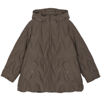 /江南布衣【糯米波波】25冬羽绒服宽松中长5PAC11190 201/暗咖 XS