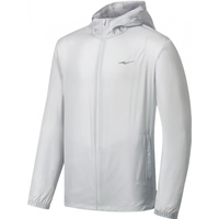 鸿星尔克泡泡冰3.0防晒衣男2025夏季男士原纱UPF100+冰丝外套 云灰色-UPF50+ XL