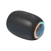 XVVMI哈曼卡顿音效立体小型环绕低音炮智能音响蓝牙高音质家用电脑桌面插卡户外便携式哈曼卡顿音箱音效 黑色-18D音质+七彩灯光 默认1