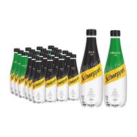 可口可乐（Coca-Cola）Schweppes怡泉苏打水气泡水 400ml*12瓶*2件 家庭组合 怡泉原味12瓶+柠檬味12瓶