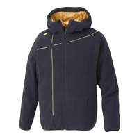 迪桑特 男士抓绒夹克外套 秋冬运动防风衣保暖风衣DBX2660C BKSG 3XL （日码XA）