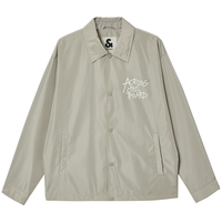 杰克·琼斯（JACK&JONES）25年男装夹克外套潮时尚百搭印花宽松休闲翻领长袖外套225321076 雾灰色LONDON FOG 常规 M （175）