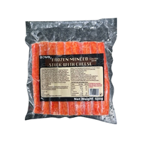 BOWO芝士蟹味棒500克/包野生金线鱼糜含量58%火锅丸料京东自营